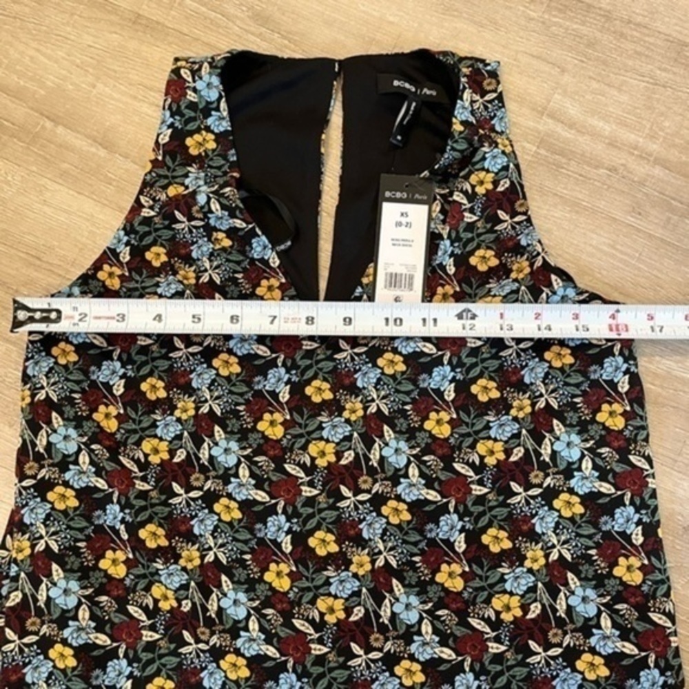 NWT BCBG Paris Sleeveless Floral Dress Size XS - Picture 11 of 13